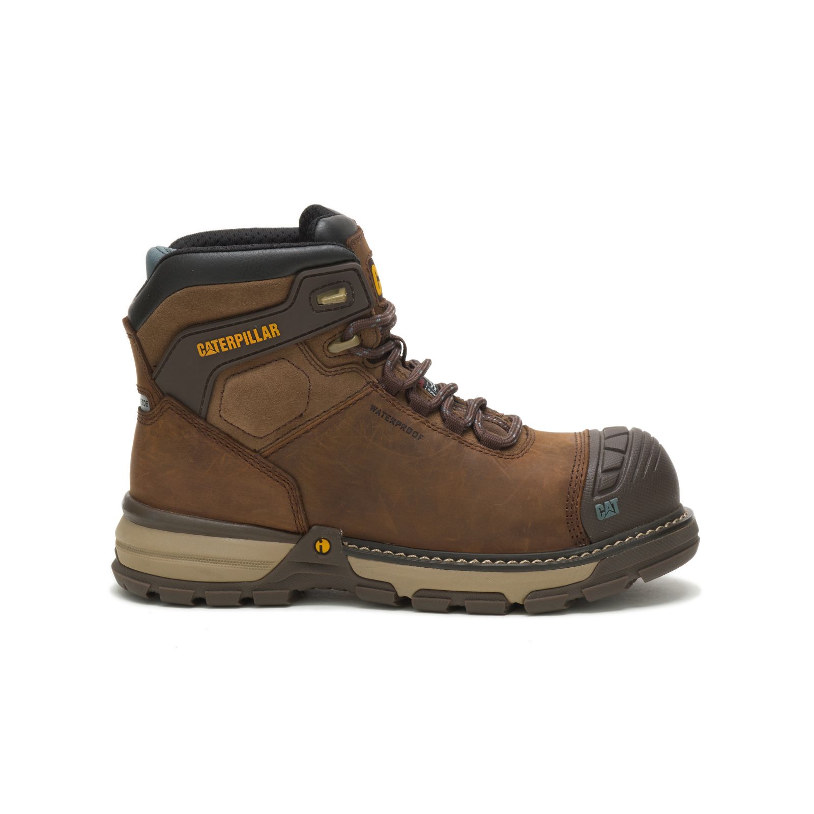 Womens Caterpillar Excavator Superlite Waterproof Thinsulate™ Nano Toe Work Boots Dark Brown Malaysia Outlet (GRPSZ5632)