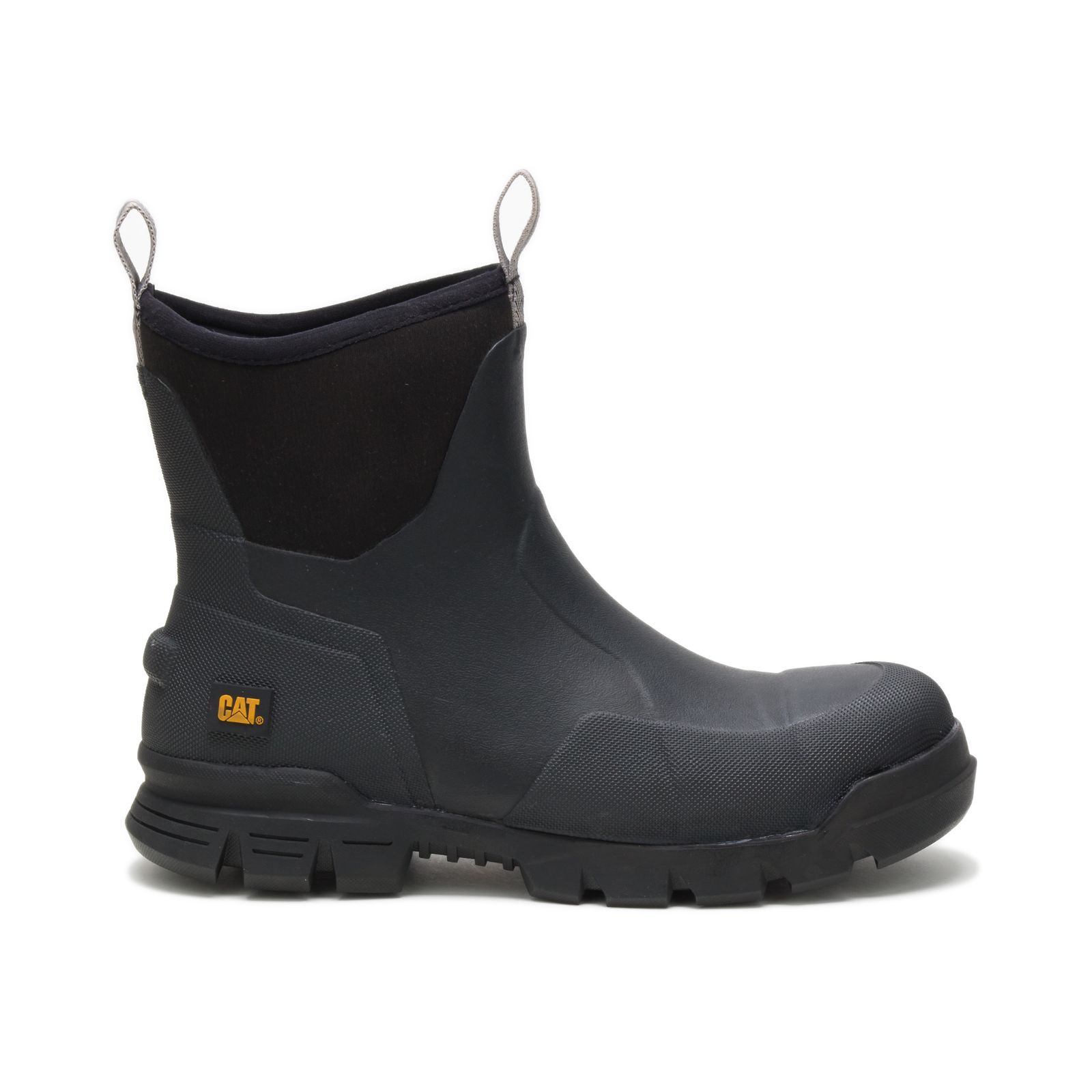 Womens Caterpillar Stormers 6" Steel Toe Work Boots Black Malaysia Online (JKBMR3259)