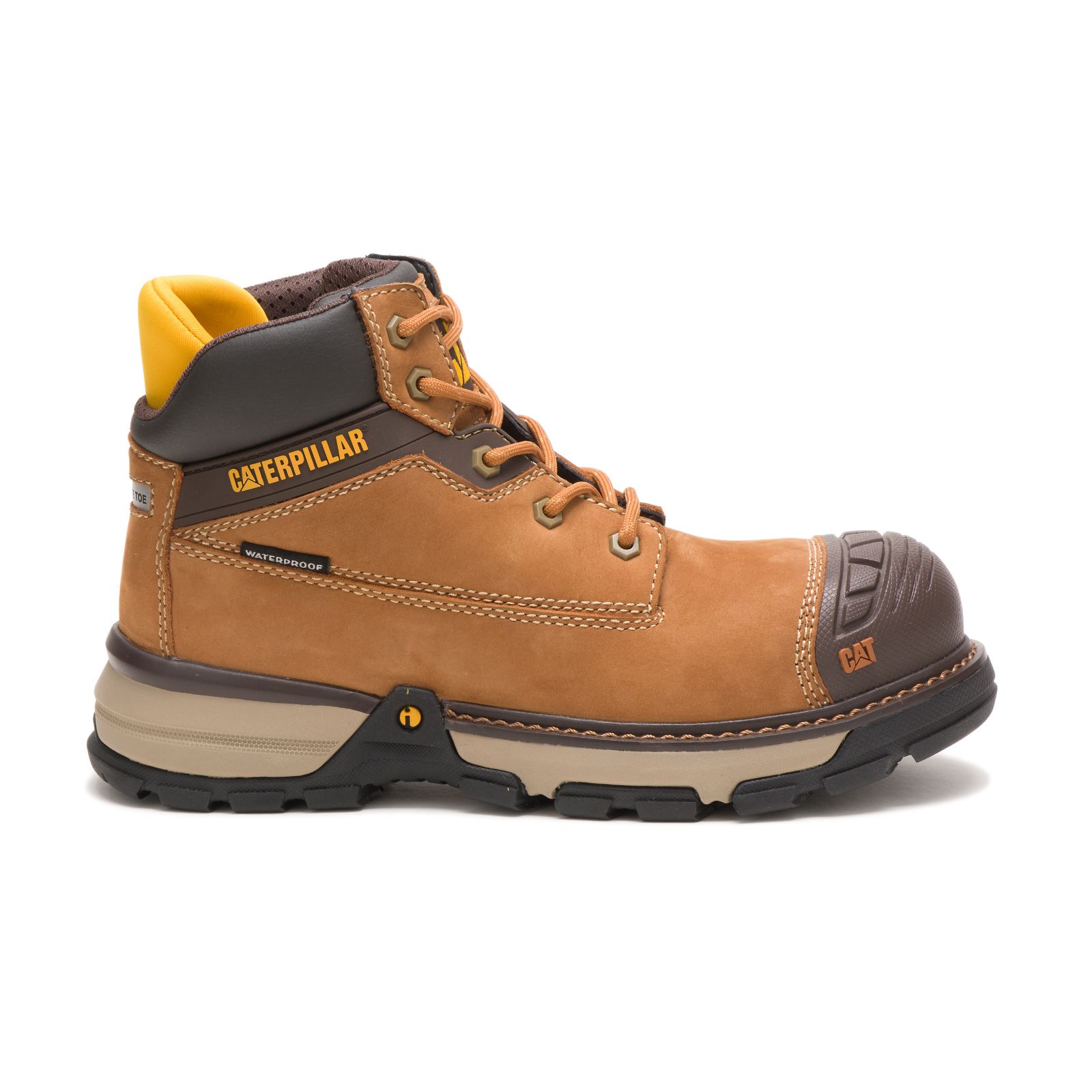 Womens Caterpillar Excavator Superlite Waterproof Nano Toe Work Boots Brown Malaysia Online (TGKIV7456)