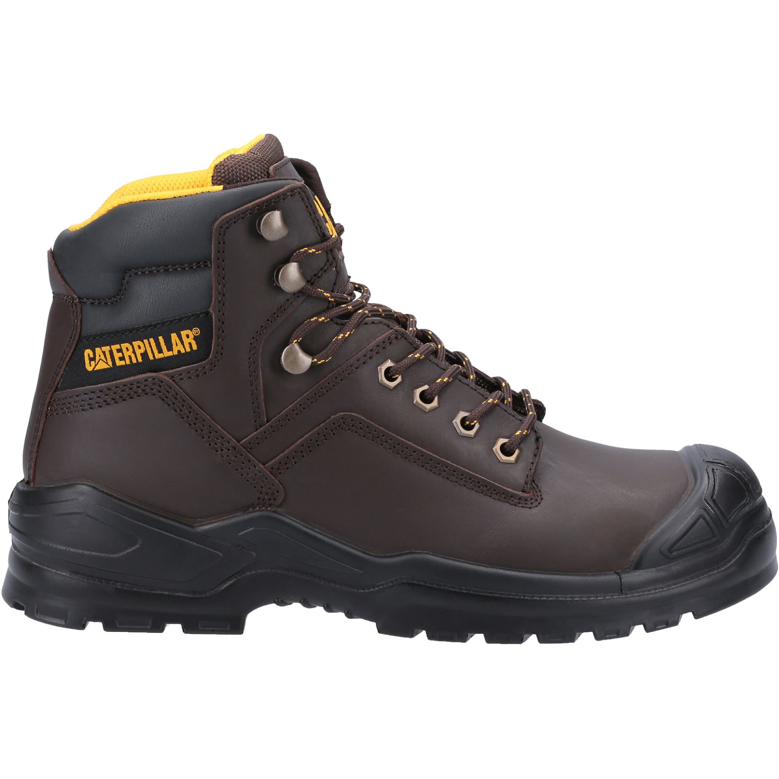 Mens Caterpillar Striver Bump Steel Toe S3 Src Work Boots Brown Malaysia (QZYFD1673)