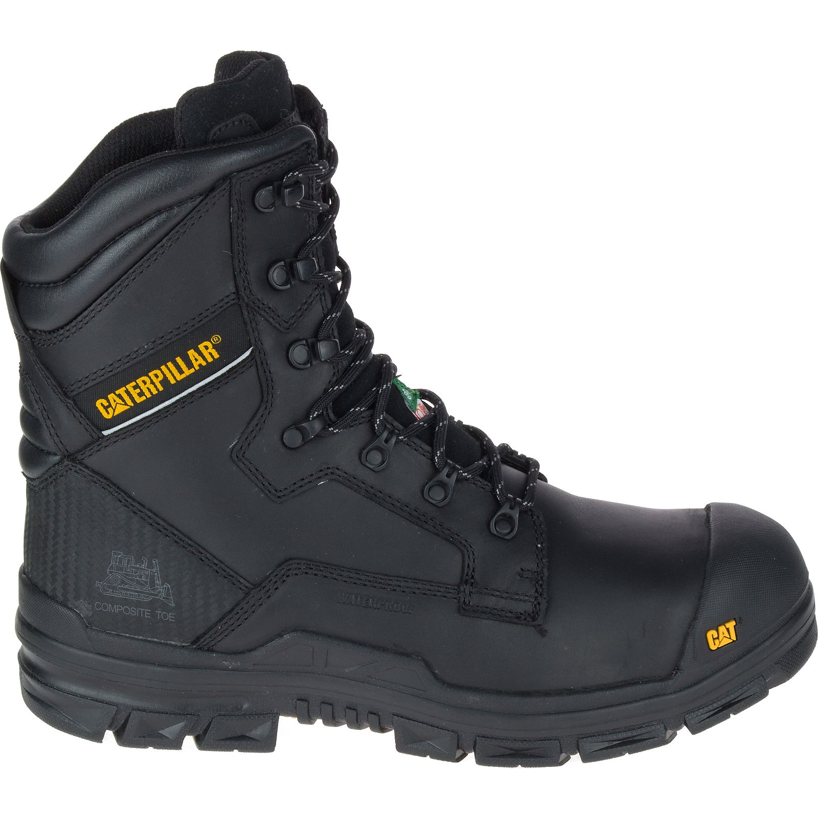 Mens Caterpillar Scaffold Waterproof Tx Csa Nanotoe Work Boots Black Malaysia Outlet (JBGOM3260)