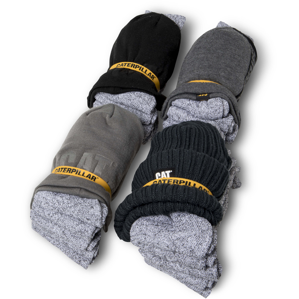 Mens Caterpillar Beanie Bundle Socks Black/grey Malaysia Online (FTACX2465)